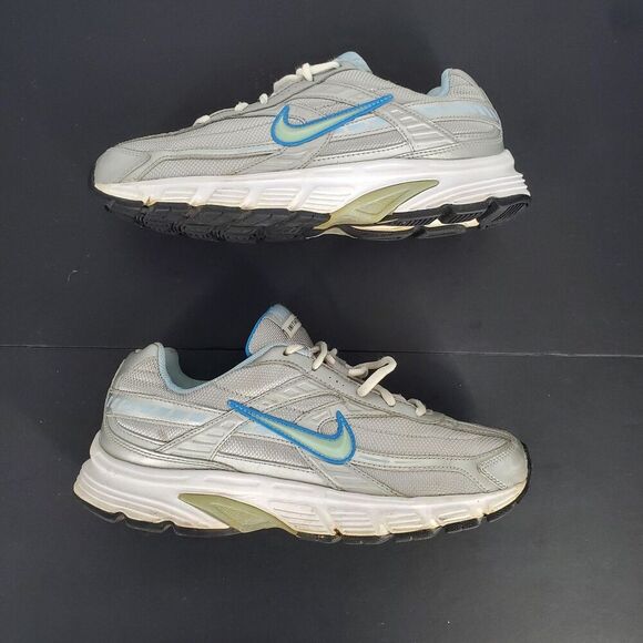 Nike Initiator Shoes Womens Size 8.5 Silver Blue Running Athletic 394053-014 - Picture 8 of 11